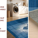 Chic Nature Inspired Geometric Layout(Blue)