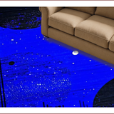 Ultra Soft Area Rug, Non Slip, Stain Resistant, Washable Area Rugs for Living Room, Bedroom, Starlit Ethereal Pattern Design(Blue)