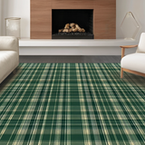 Elegant Earthy Plaid Composition(Green)