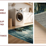 Ultra Soft Area Rug, Non Slip, Stain Resistant, Washable Area Rugs for Living Room, Bedroom, Cozy Rustic Fishing Lodge Decor(Gray)