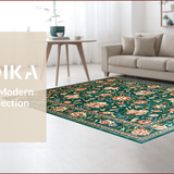 Floral Vintage Green Elegance(Green)