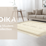 Ultra Soft Area Rug, Non Slip, Stain Resistant, Washable Area Rugs for Living Room, Bedroom, Artful Soft Beige Patterned Surface(Beige)