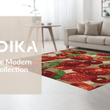 Cherry Bomb Bow with Strawberry Accents and Charming Pink Overlay(Red)