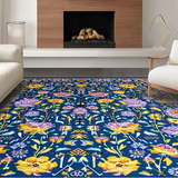 Whimsical Multicolor Petal Arrangement(Blue)