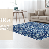 Ultra Soft Area Rug, Non Slip, Stain Resistant, Washable Area Rugs for Living Room, Bedroom, Reversible Navy Blue Patio Camping Rug(Blue)
