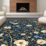 Lush Garden Inspired Motif(Blue)