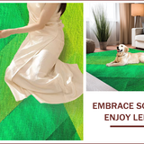 Ultra Soft Area Rug, Non Slip, Stain Resistant, Washable Area Rugs for Living Room, Bedroom, Vintage Gradient Bedroom Non-Slip Faux Wool Carpet(Green)