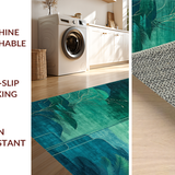 Eclectic Nature Motif with Aquatic Charm(Blue)