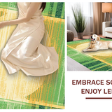 Ultra Soft Area Rug, Non Slip, Stain Resistant, Washable Area Rugs for Living Room, Bedroom, Rustic Textured Watercolor Print(Green)