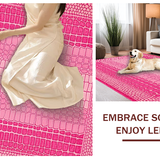 Lively Earthy Crocodile Motif(Pink)