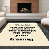 Contemporary Funny Phrase Decor(Beige)