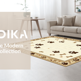 Ultra Soft Area Rug, Non Slip, Stain Resistant, Washable Area Rugs for Living Room, Bedroom, Whimsical Soft Bone Design Style(Beige)