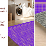 Ultra Soft Area Rug, Non Slip, Stain Resistant, Washable Area Rugs for Living Room, Bedroom, Fresh Minimalist Purple Art Piece(Purple)