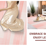 Ultra Soft Area Rug, Non Slip, Stain Resistant, Washable Area Rugs for Living Room, Bedroom, Vibrant Chic Tasseled Texture(Pink)