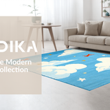 Lively Cartoon Sky Scene Composition(Blue)