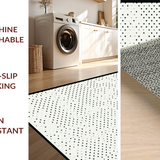 Ultra Soft Area Rug, Non Slip, Stain Resistant, Washable Area Rugs for Living Room, Bedroom, Chic Monochrome Fun Texture(White)