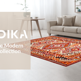 Playful Geometric Jute Arrangement(Red)