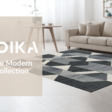 Ultra Soft Area Rug, Non Slip, Stain Resistant, Washable Area Rugs for Living Room, Bedroom, Rustic Textured Lattice Style(Beige)