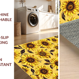 Ultra Soft Area Rug, Non Slip, Stain Resistant, Washable Area Rugs for Living Room, Bedroom, Cheerful Organic Geometry Theme(Yellow)