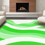 Bright Coastal Inspired Scallop Shape(Green)