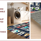 Ultra Soft Area Rug, Non Slip, Stain Resistant, Washable Area Rugs for Living Room, Bedroom, Vibrant Urban Traffic Learning Mat for Toddler Playroom(Gray)