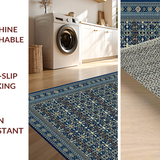 Artful Trellis Design in Warm Hues(Blue)