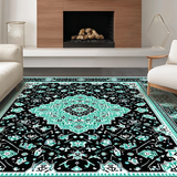 Elegant Teal and Black Medallion(Black)