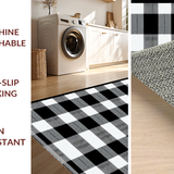 Cozy Modern Buffalo Plaid Statement(Black)