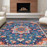 Eclectic Vintage Medallion Motif(Blue)