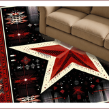 Ultra Soft Area Rug, Non Slip, Stain Resistant, Washable Area Rugs for Living Room, Bedroom, Vintage Warm Tones Accent(Red)