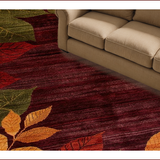 Ultra Soft Area Rug, Non Slip, Stain Resistant, Washable Area Rugs for Living Room, Bedroom, Charming Autumn Color Palette(Maroon)