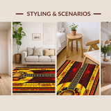 Striking Transitional Guitar Layout(Red)