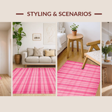 Contemporary Whimsical Shaggy Motif(Pink)