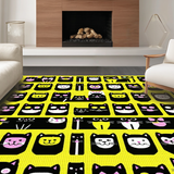 Elegant Textured Kitty Illustration(Black)