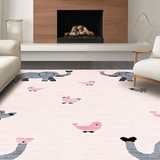 Contemporary Cozy Elephant Illustration(Pink)