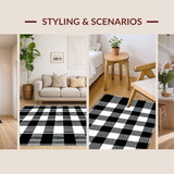 Trendy Black and White Diagonal Layout(Black)