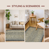Ultra Soft Area Rug, Non Slip, Stain Resistant, Washable Area Rugs for Living Room, Bedroom, Luxurious Ivory Animal Texture(Beige)