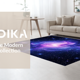 Ultra Soft Area Rug, Non Slip, Stain Resistant, Washable Area Rugs for Living Room, Bedroom, Magical Galaxy Spectrum Display(Purple)