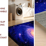 Ultra Soft Area Rug, Non Slip, Stain Resistant, Washable Area Rugs for Living Room, Bedroom, Dynamic Universe Inspired Aesthetic(Blue)