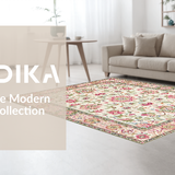 Graceful Floral Twirl Aesthetic(Ivory)