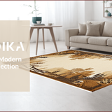 Ultra Soft Area Rug, Non Slip, Stain Resistant, Washable Area Rugs for Living Room, Bedroom, Washable Indoor Outdoor Runner(Beige)