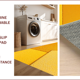 Ultra Soft Area Rug, Non Slip, Stain Resistant, Washable Area Rugs for Living Room, Bedroom, Contemporary Abstract Stain Resistant(Yellow)