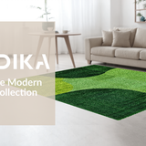 Contemporary Cozy Shag Design(Green)