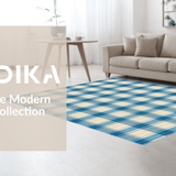 Refined Light Blue Plaid Motif(Beige)