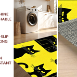 Contemporary Abstract Cat Artwork(Yellow)