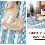 Ultra Soft Area Rug, Non Slip, Stain Resistant, Washable Area Rugs for Living Room, Bedroom, Distinctive Casual Harmony Design(Blue)