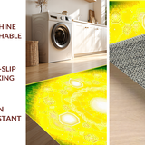 Colorful Sunburst Geometric Motif(Yellow)