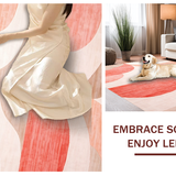 Sophisticated Pastel Circular Design(Red)