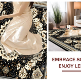 Chic Earthy Toned Circular Design(Black)