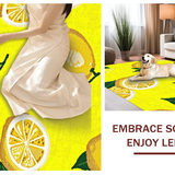 Ultra Soft Area Rug, Non Slip, Stain Resistant, Washable Area Rugs for Living Room, Bedroom, Bright Tropical Fruit Theme(Yellow)